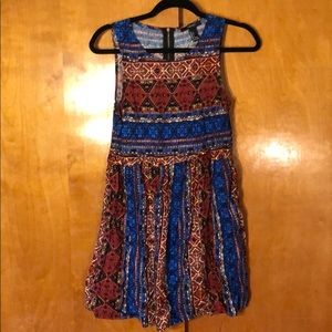 Multicolored tank top dress